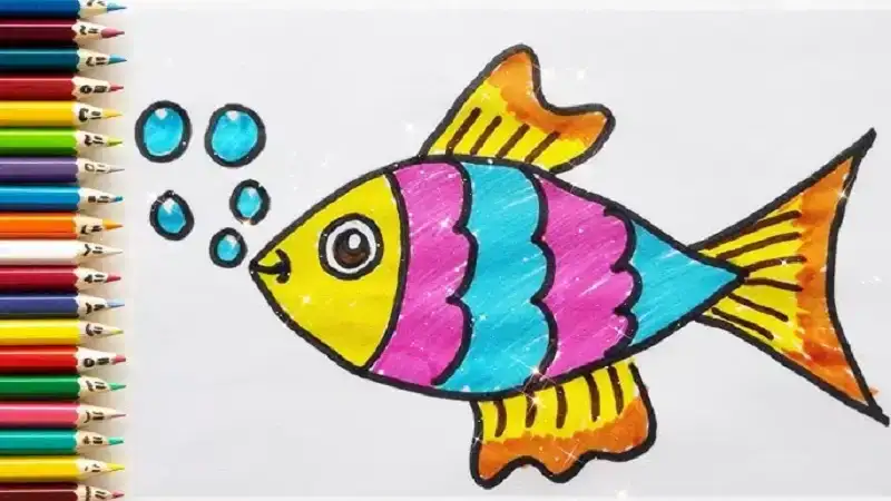 Drawing:4o7kwxpryiy= Fish