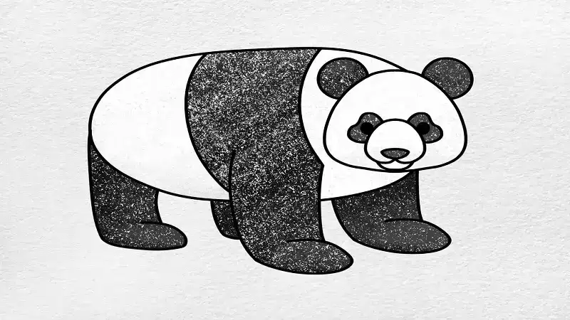 easy:hzskjqhqar4= panda drawing